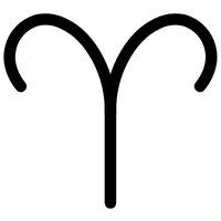 Auna zodiaka zīmes simbols - ugunīgā Auna enerģijas zīme