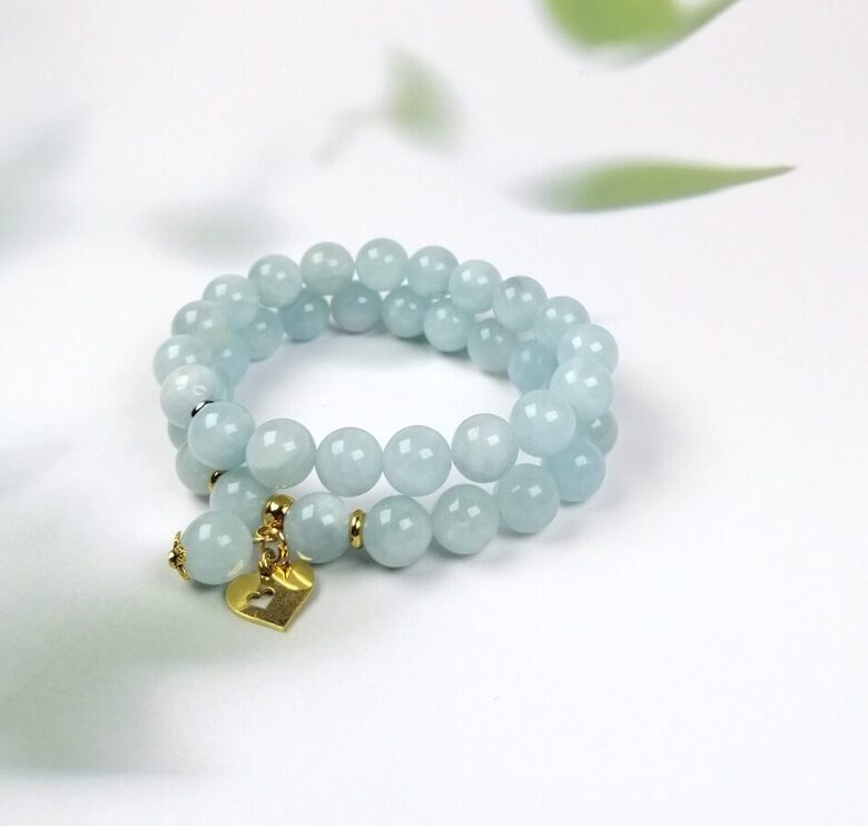 Akvamarīna rokassprādze Drosmei, mīlestībai un iekšējam mieram