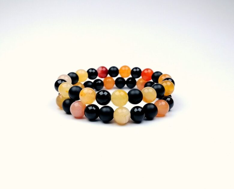 Ahāta un oniksa rokassprādzes  Spēkam, veiksmei, aizsardzībai