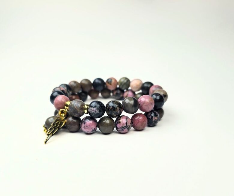 Rodonīta rokassprādze - Sirds atvēršanai un emocionālajam līdzsvaram