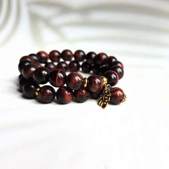 Sarkanās tīģeracs rokassprādze Enerģijai, spēkam un drosmei