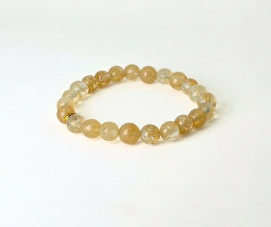 Citrīna rokassprādze - veiksmei un dzīvības enerģijai 8mm