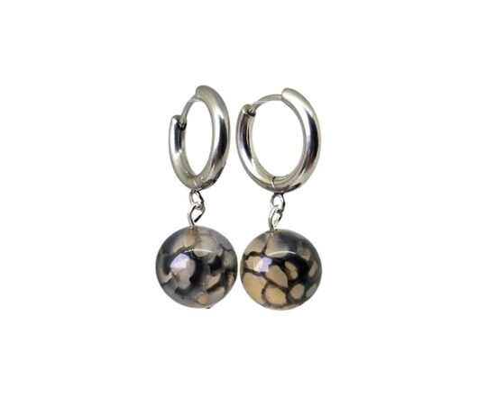 Pūķu vēnu ahāta auskari Iekšējais spēks