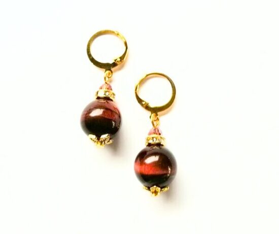 Tīģeracs auskari / sarkanie