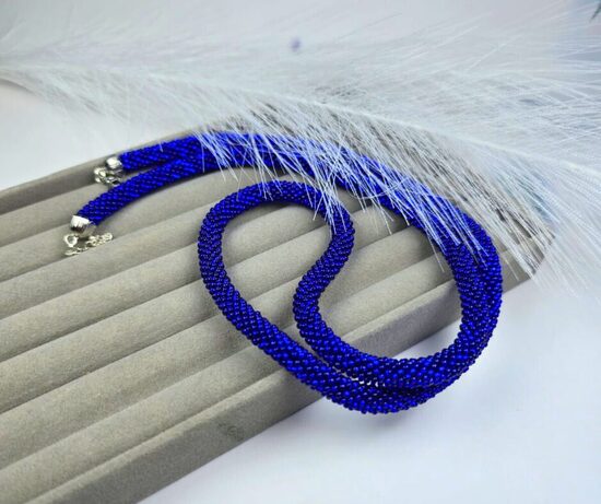 Zilā samta dziļums - kaklarota