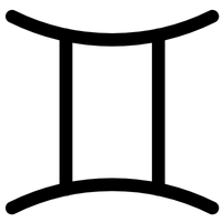 Dvīņu zodiaka zīmes simbols