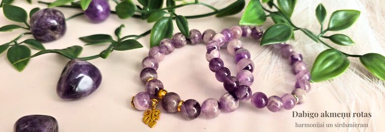 Dabīgā ametista rokassprādzes sievietei, Rotu Pļava