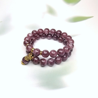 Lepidolīta rokassprādze mazina trauksmi un iekšējo nemieru