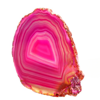 Rozā ahāts - maiguma, mīlestības un sirds līdzsvara akmens