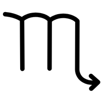 Skorpiona zodiaka zīmes simbols - enerģijas un iekšējā spēka zīme