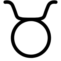 Vērša zodiaka zīmes simbols - dabīgo akmeņu izvēlei piemērot attēls